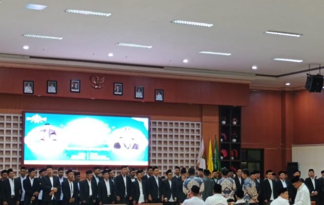 
MWC NU Teluk Betung Barat Resmi Dilantik, Aswad Abu Bakar: Gelorakan Semangat Keumatan