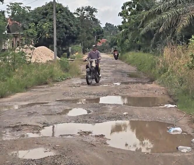 
Selama 15 Tahun Jalan Poros Kelurahan Di Lampung Tengah Terabaikan